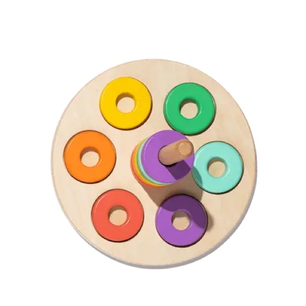 LOVEVERY Flexible Wooden Stacker | The Babbler Play Kit. Months 13-15